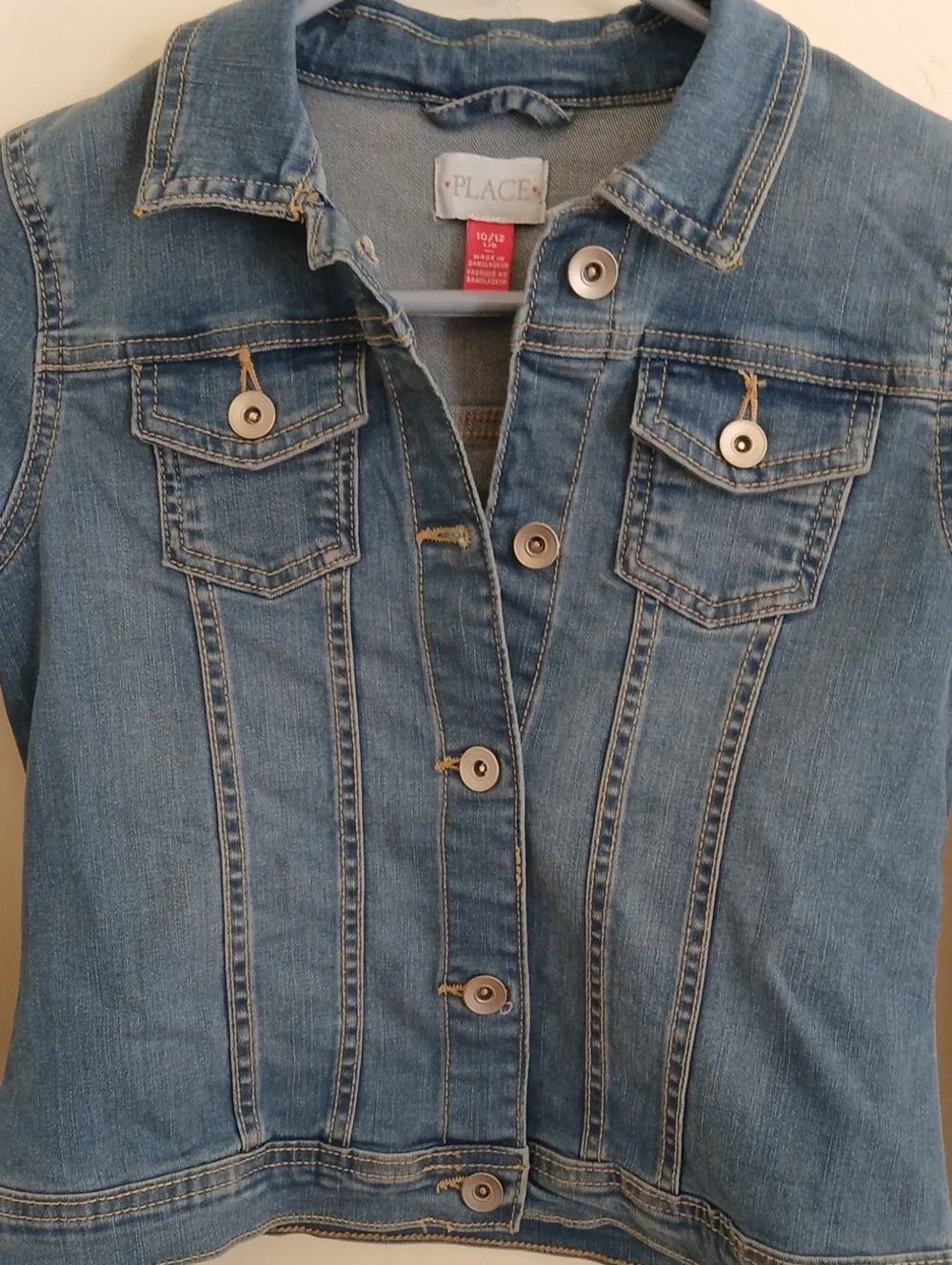 Girls jean jacket, size 10/12